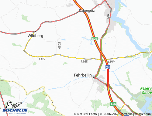 MICHELIN Protzen map - ViaMichelin
