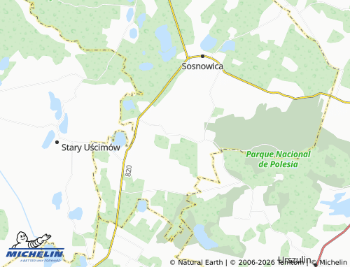 MICHELIN-Landkarte Komarówka - ViaMichelin
