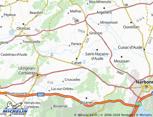 Mappa MICHELIN Canet - ViaMichelin