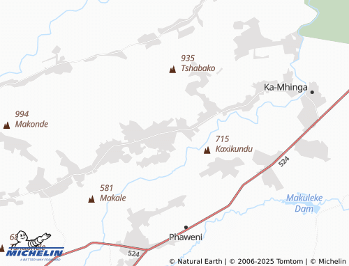 MICHELIN Dzwaboni map - ViaMichelin