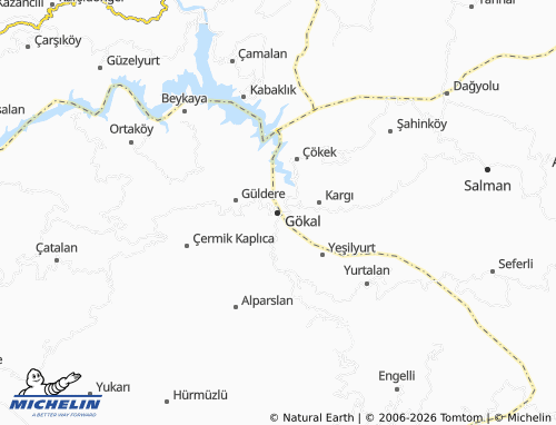 MICHELIN Gökal map - ViaMichelin