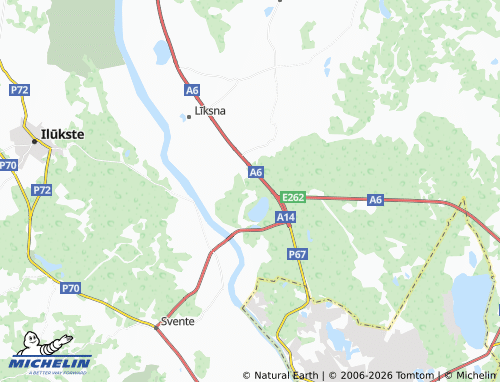 Mapa MICHELIN Ļubaste - ViaMichelin