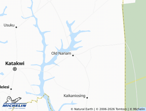 MICHELIN Old Nariam map - ViaMichelin