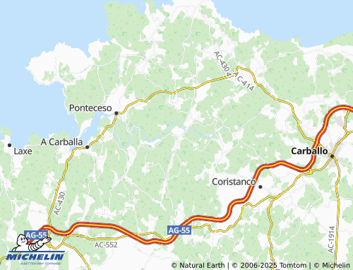 MICHELIN Corcoeste map - ViaMichelin