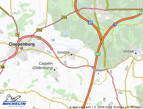 MICHELIN Emstek map - ViaMichelin