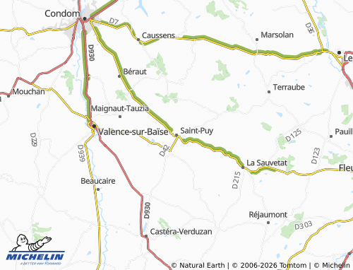 Mapa MICHELIN Saint-Puy - ViaMichelin