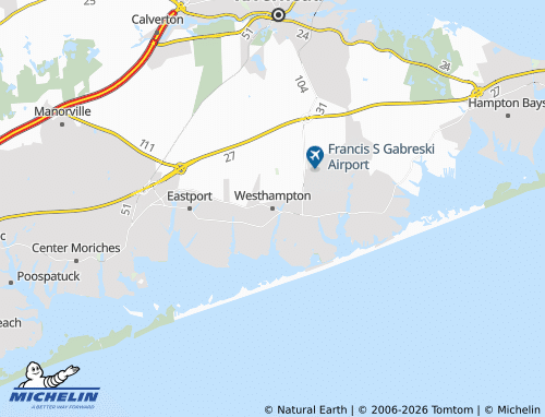 Mappa MICHELIN Westhampton - ViaMichelin