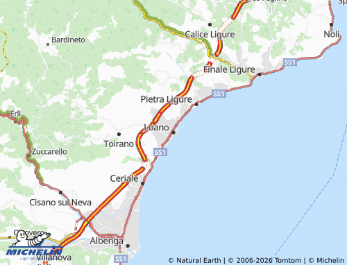 Carte MICHELIN Loano - ViaMichelin
