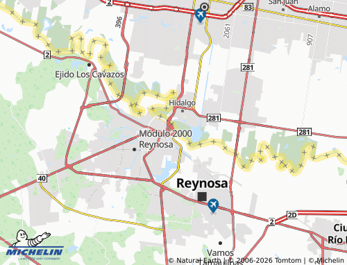 Mapa MICHELIN Del Río - ViaMichelin