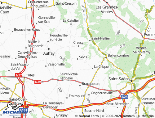 Mapa MICHELIN Sévis - ViaMichelin