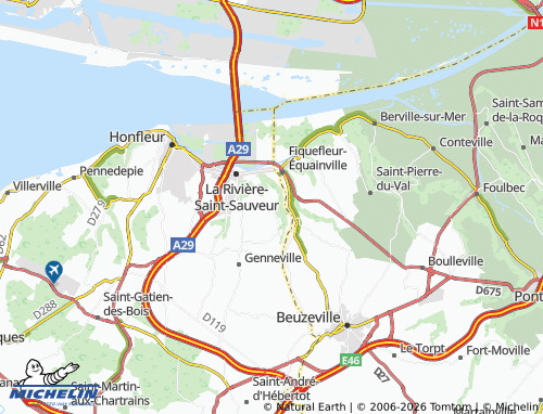 MICHELIN Ablon map - ViaMichelin