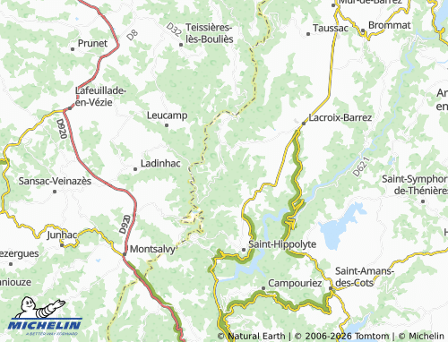 MICHELIN Murols map - ViaMichelin