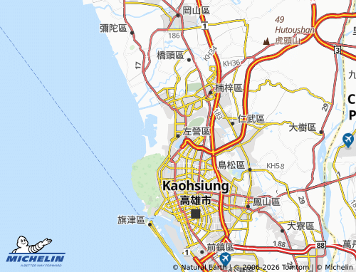 Mapa MICHELIN Zuǒyíng Qū - ViaMichelin