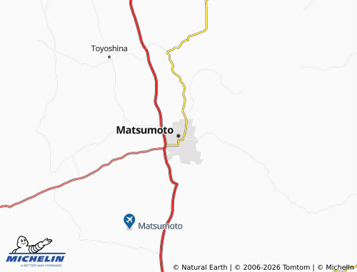 Mappa MICHELIN Matsumoto - ViaMichelin
