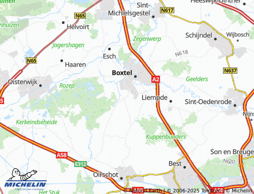 Kaart MICHELIN Lennisheuvel - ViaMichelin
