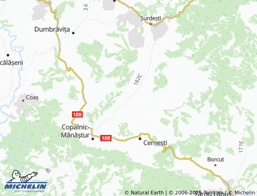 MICHELIN Lăschia map - ViaMichelin