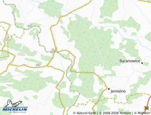 MICHELIN Lubów map - ViaMichelin