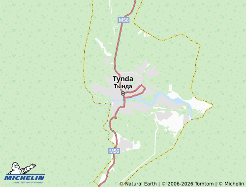 MICHELIN-Landkarte Tynda - ViaMichelin