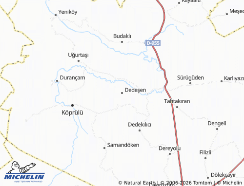 MICHELIN Dedeşen map - ViaMichelin