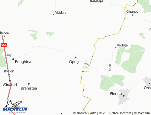 MICHELIN Oprișor map - ViaMichelin