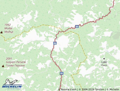 Mappa MICHELIN Pavelsko - ViaMichelin