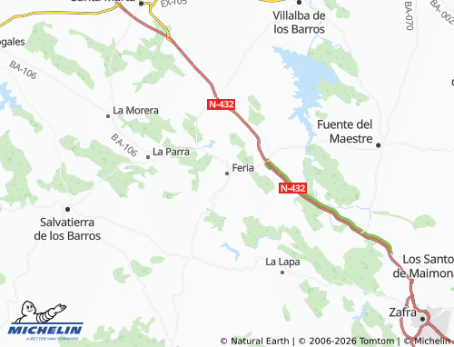 Kaart MICHELIN Feria - ViaMichelin
