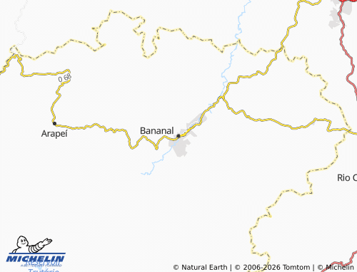 Mapa MICHELIN Bananal - ViaMichelin