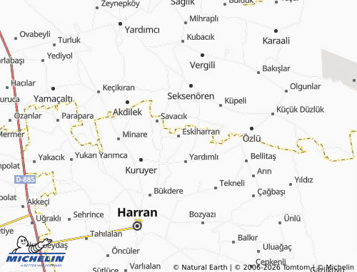 MICHELIN Eskiharran map - ViaMichelin