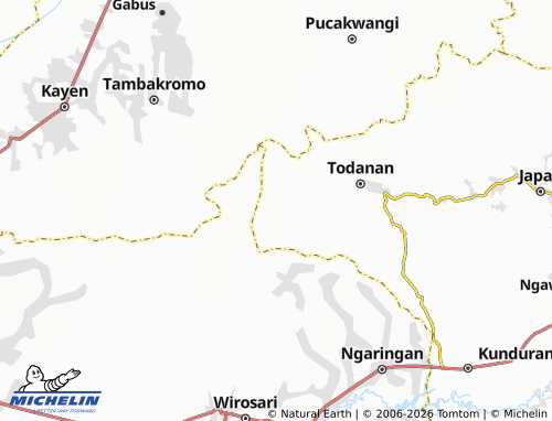 MICHELIN-Landkarte Kacangan - ViaMichelin