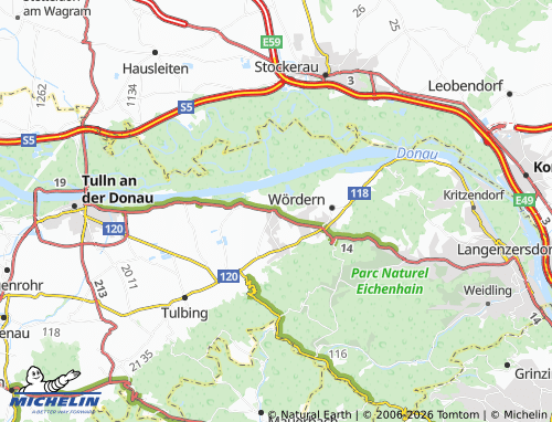 Mapa MICHELIN Zeiselmauer-Wolfpassing - ViaMichelin