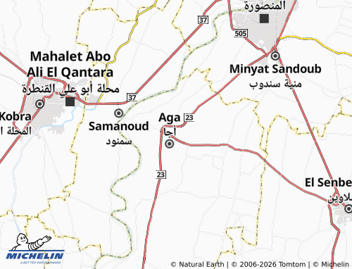 Mapa MICHELIN Kafr al-Lawandi - ViaMichelin