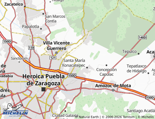 MICHELIN La Resurrección map - ViaMichelin