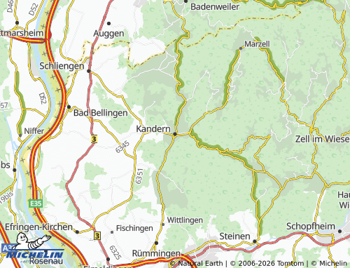 Mapa MICHELIN Kandern - ViaMichelin