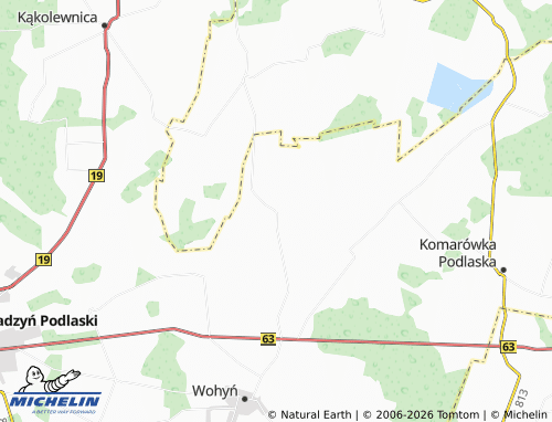 Carte MICHELIN Ostrówki - ViaMichelin