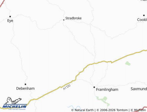 Carte MICHELIN Tannington - ViaMichelin
