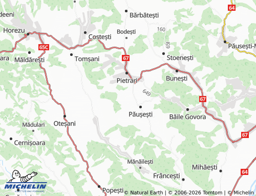 MICHELIN Văleni map - ViaMichelin