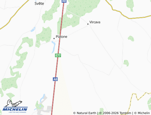 Mapa MICHELIN Lielvircava - ViaMichelin
