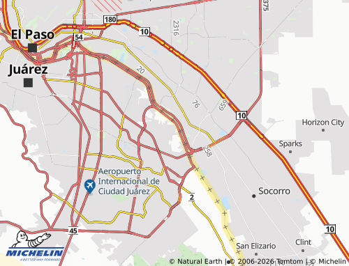MICHELIN Turquesa map - ViaMichelin
