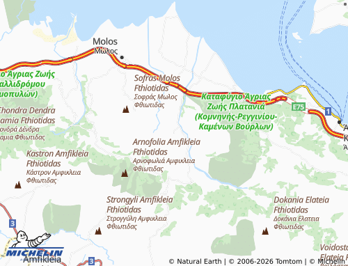 MICHELIN Komnina map - ViaMichelin