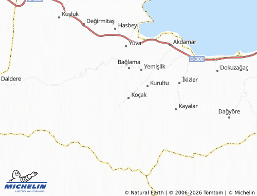 Mapa MICHELIN Koçak - ViaMichelin