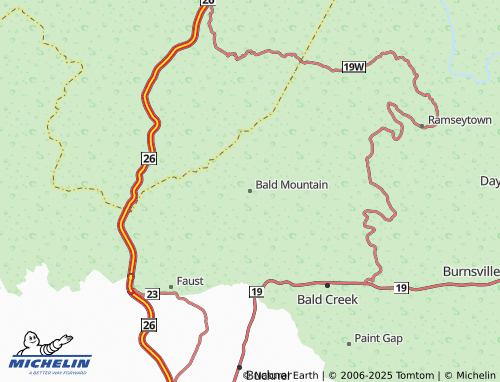 MICHELIN-Landkarte Bald Mountain - ViaMichelin