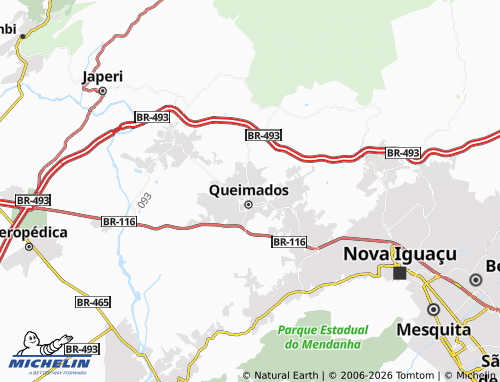 Mapa MICHELIN Vila das Porteiras - ViaMichelin