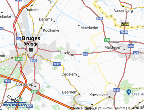 Mapa MICHELIN Sijsele - ViaMichelin