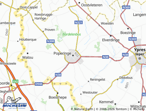 Mappa MICHELIN Poperinge - ViaMichelin