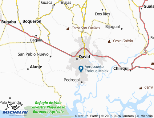 MICHELIN David map - ViaMichelin