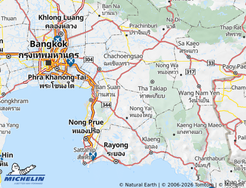 Carte MICHELIN Amphoe Ko Chan - ViaMichelin