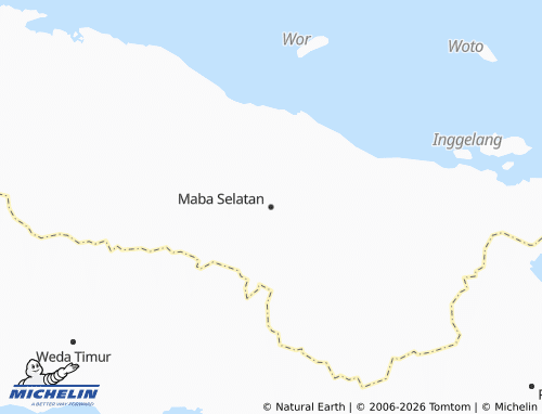 Mapa MICHELIN Maba Selatan - ViaMichelin