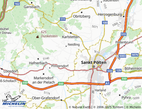 Carte MICHELIN Afing - ViaMichelin