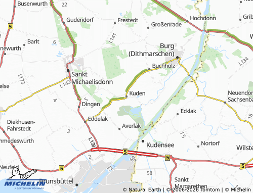 Mappa MICHELIN Kuden - ViaMichelin