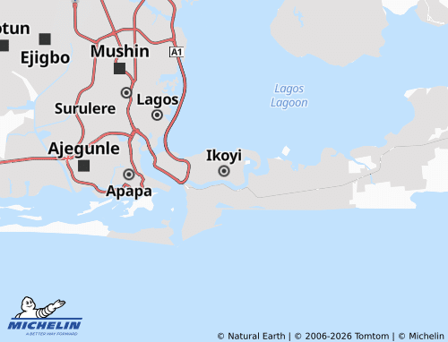 Mappa MICHELIN Ikoyi - ViaMichelin